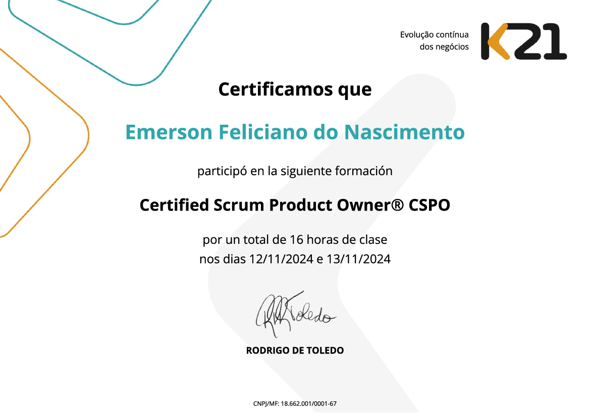 Certificado K21